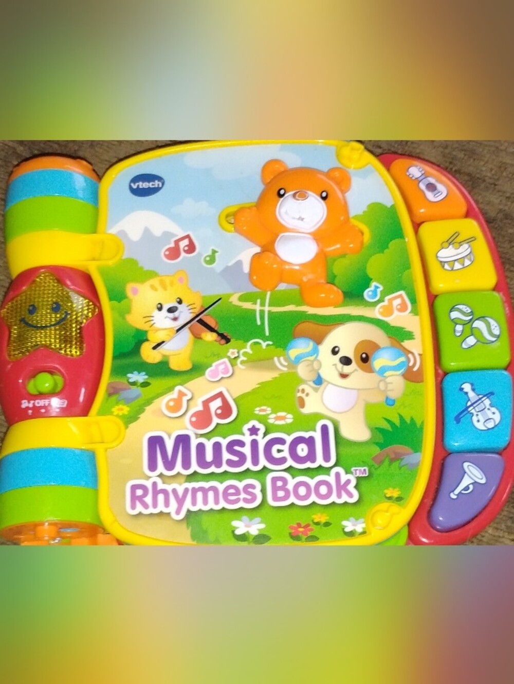 Musical Rhymes Book - Yellow/Orange